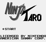 Ninja Taro Title Screen